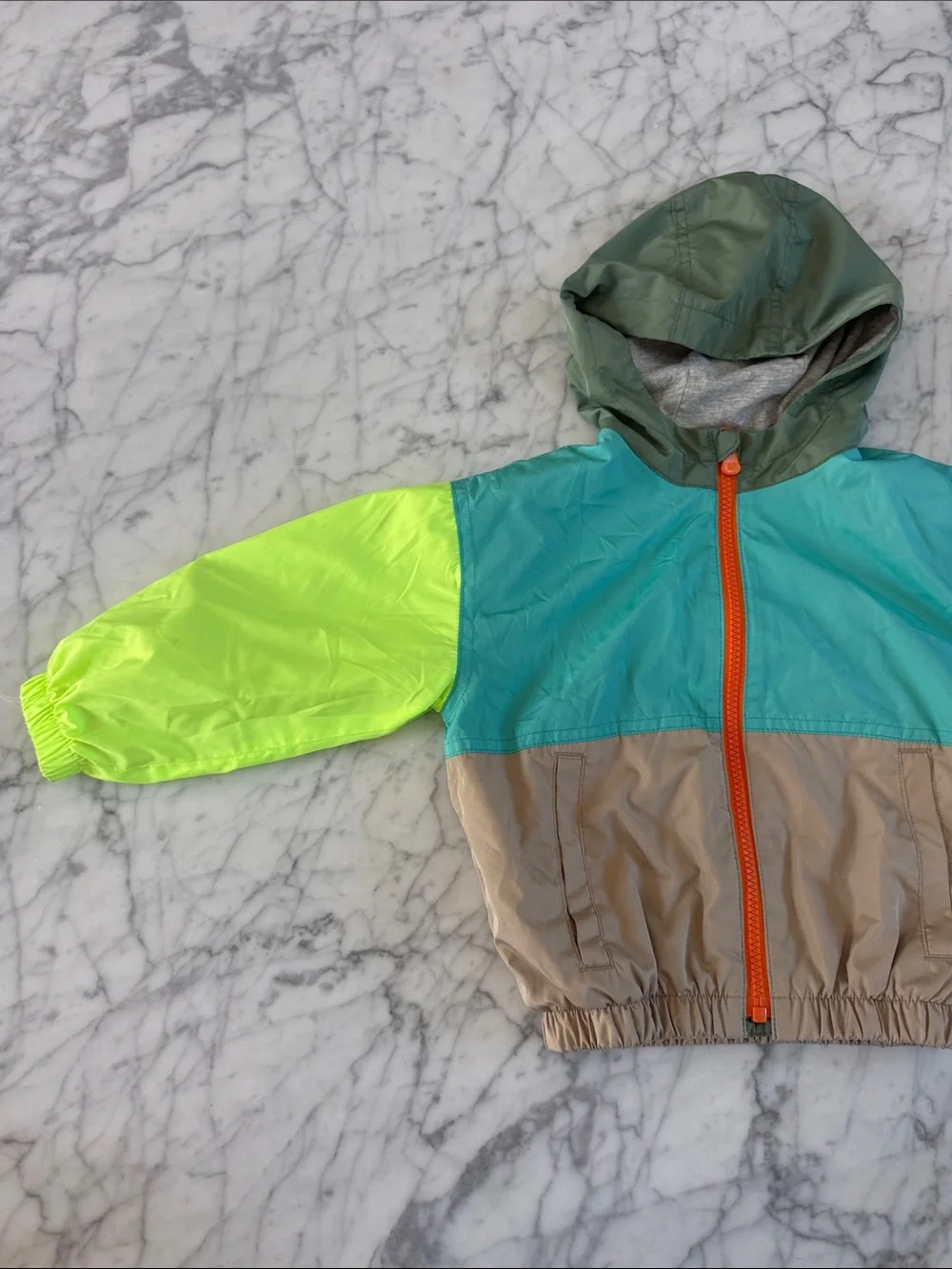Gap Sz 2T Jersey Lined Colorblock Windbreaker Jacket‎